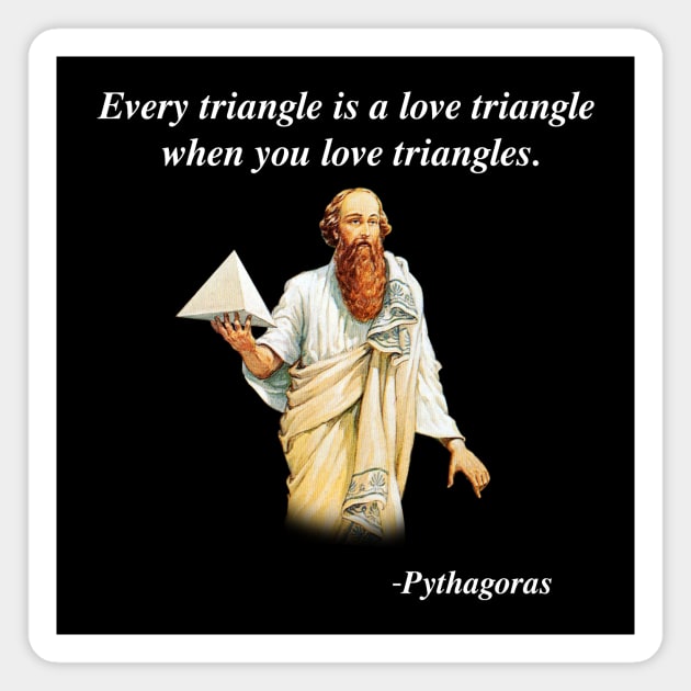 EVERY TRIANGLE IS ❤️ TRIANGLE Magnet by Existential's Store